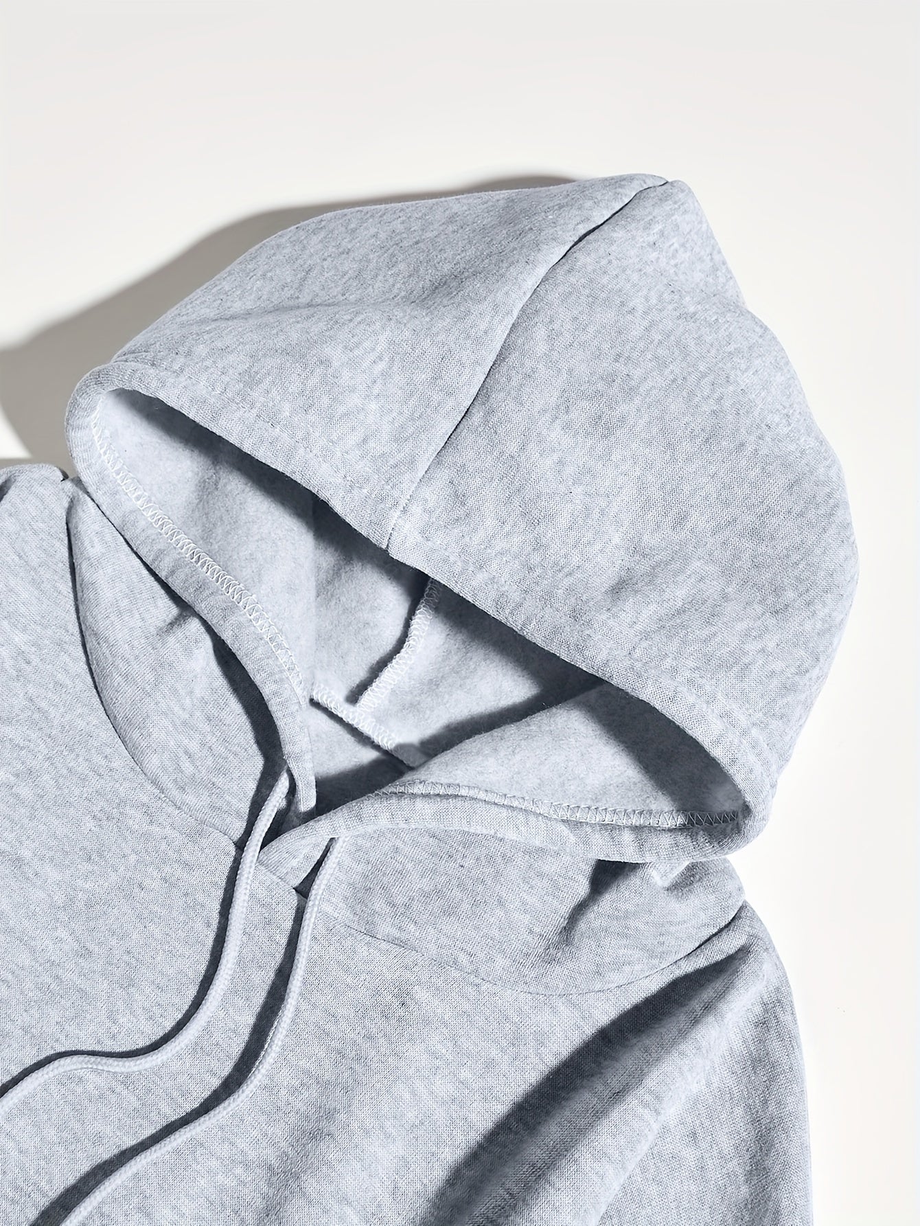 Women's Letter Print Kangaroo Pocket Hoodie, Casual Long Sleeve Drawstring Hoodies Sweatshirt Clothing