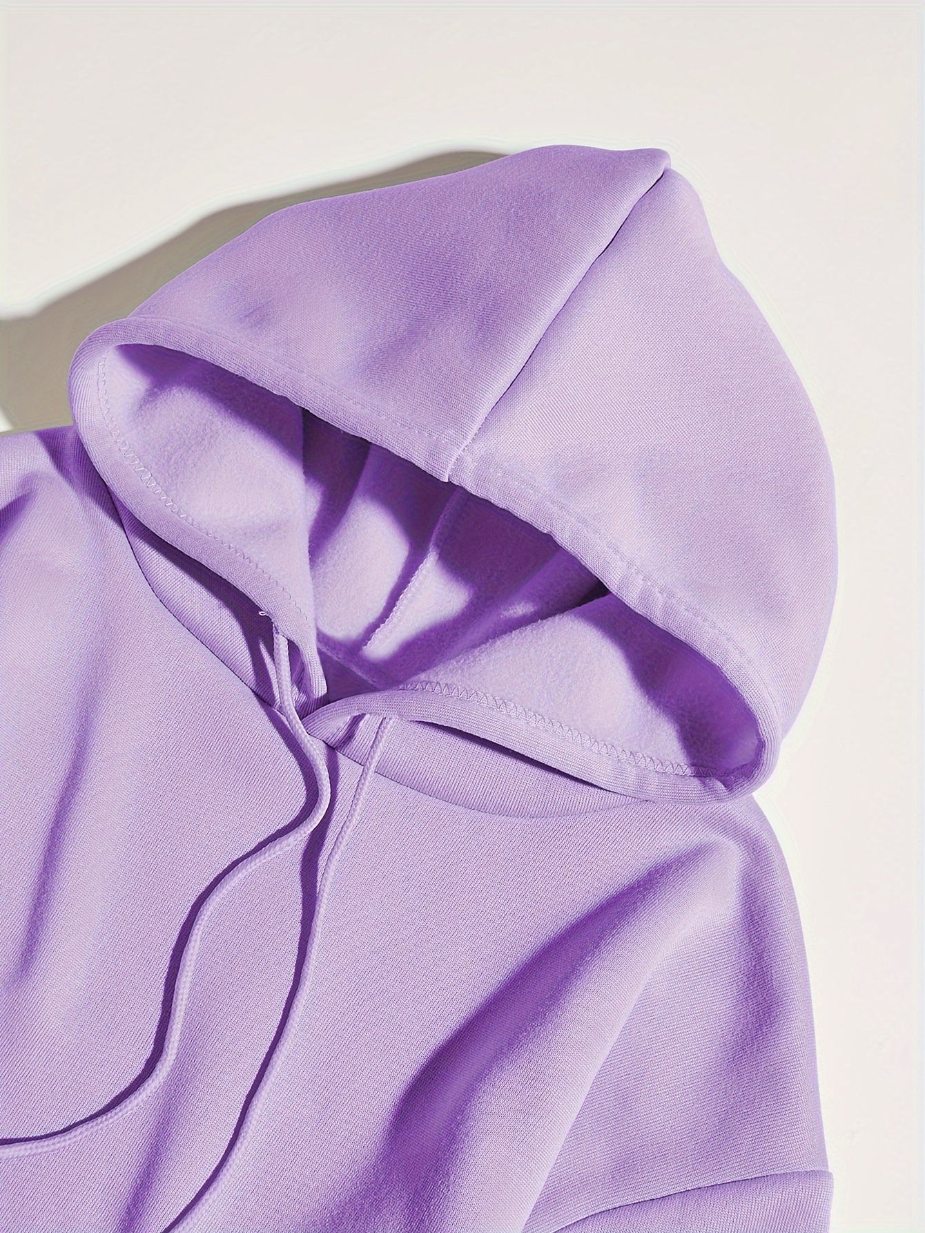 Women's Letter Print Kangaroo Pocket Hoodie, Casual Long Sleeve Drawstring Hoodies Sweatshirt Clothing