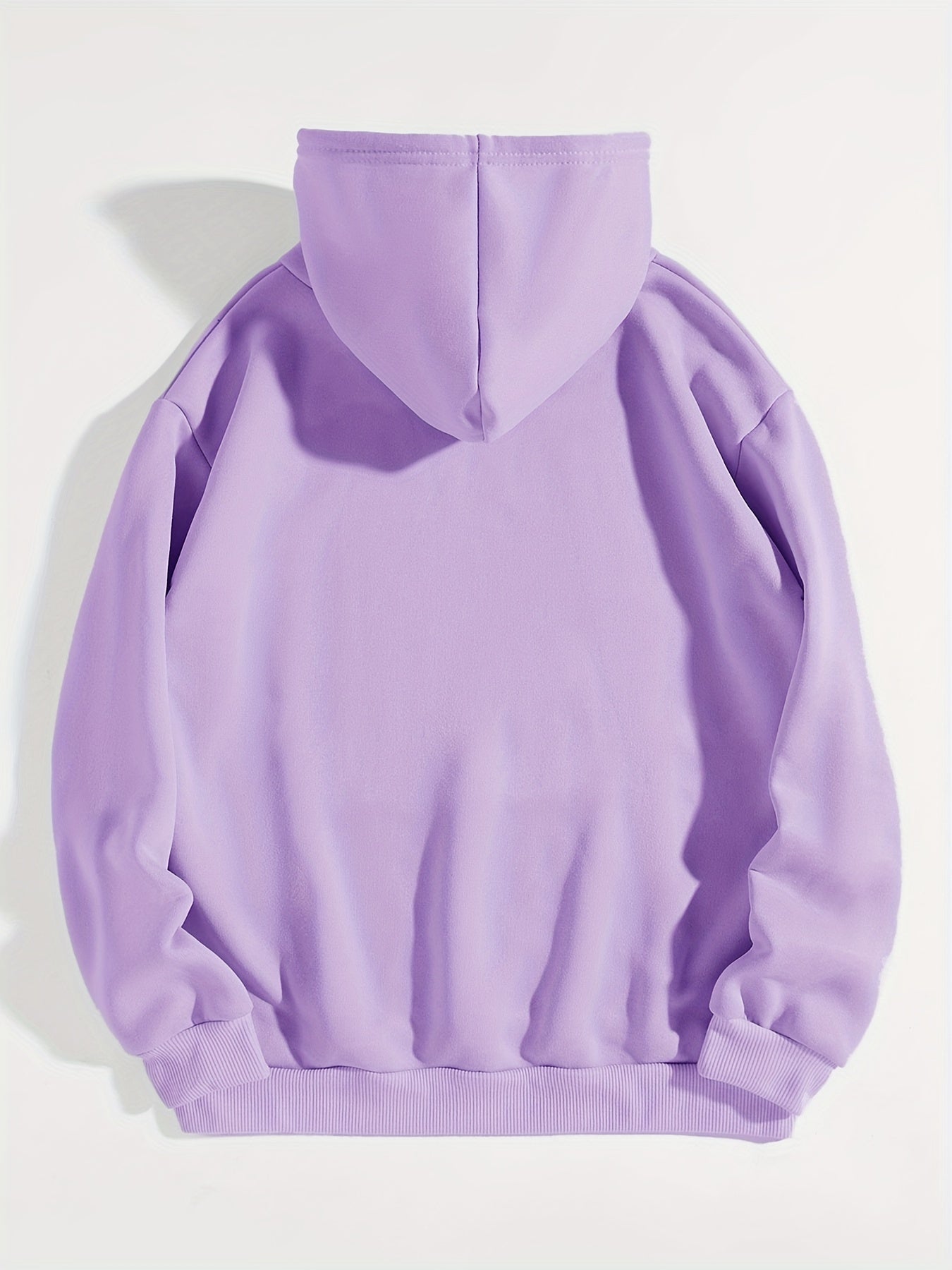 Women's Letter Print Kangaroo Pocket Hoodie, Casual Long Sleeve Drawstring Hoodies Sweatshirt Clothing