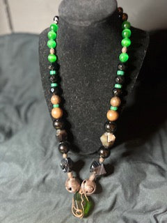Green and Copper Royal Necklace