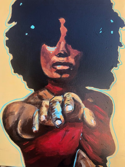 Touching Woman