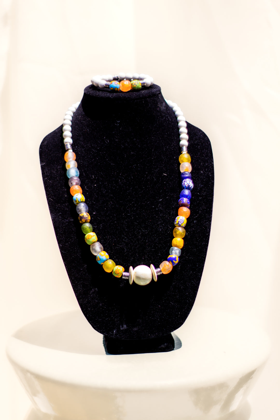 African Glass Jewelry Set