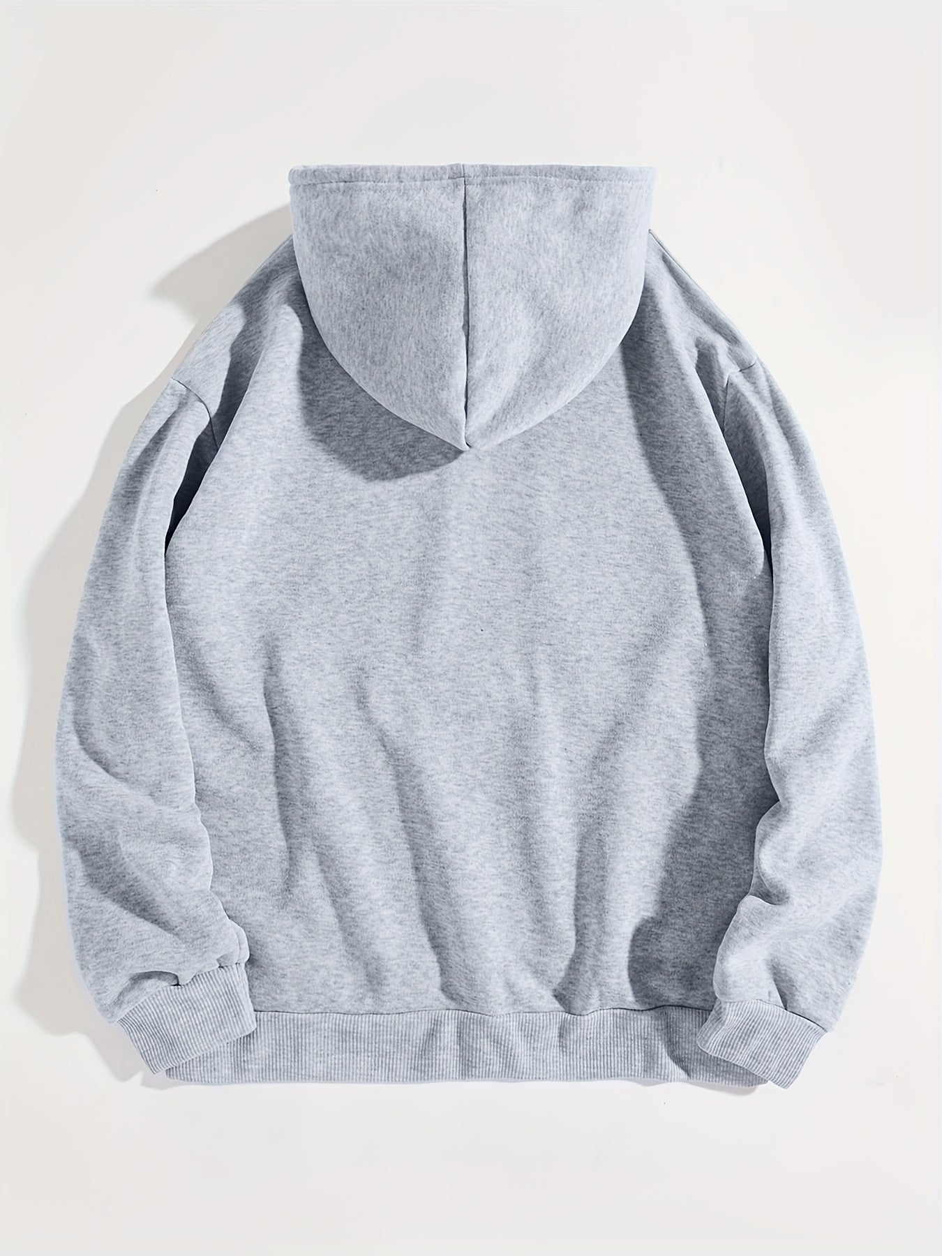 Women's Letter Print Kangaroo Pocket Hoodie, Casual Long Sleeve Drawstring Hoodies Sweatshirt Clothing