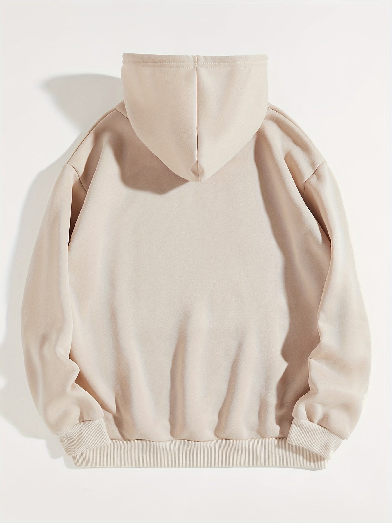 Women's Letter Print Kangaroo Pocket Hoodie, Casual Long Sleeve Drawstring Hoodies Sweatshirt Clothing